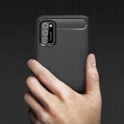 Etui TECH-PROTECT Xiaomi Poco M3 Tpucarbon Black Czarne Case