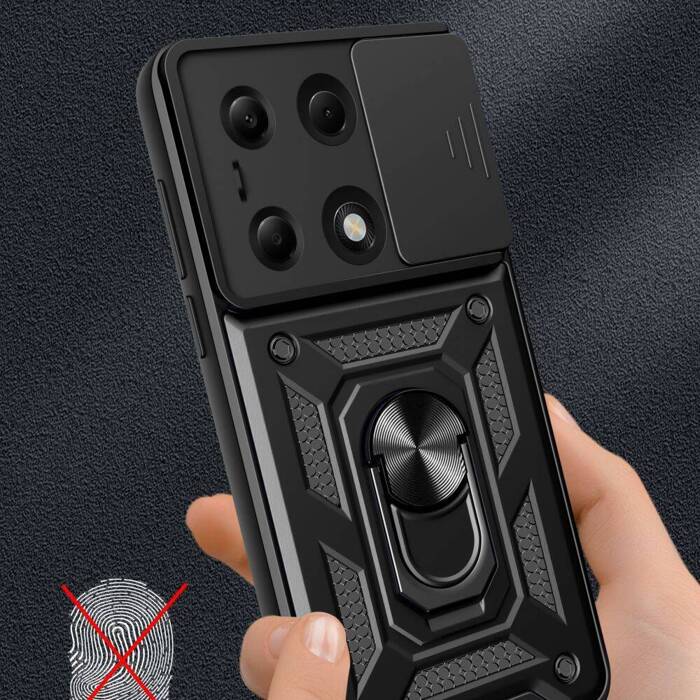 Etui Tech-protect Camshield Pro Xiaomi Redmi Note 13 Pro 5g / Poco X6 5g Black