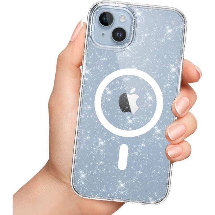 Etui Tech-protect Flexair Hybrid Magsafe iPhone 13 Mini Glitter Case