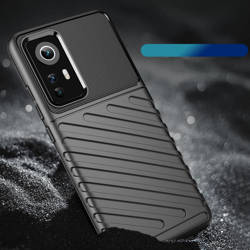 Etui Thunder Case elastyczne pancerne etui pokrowiec Xiaomi 12/12X czarny