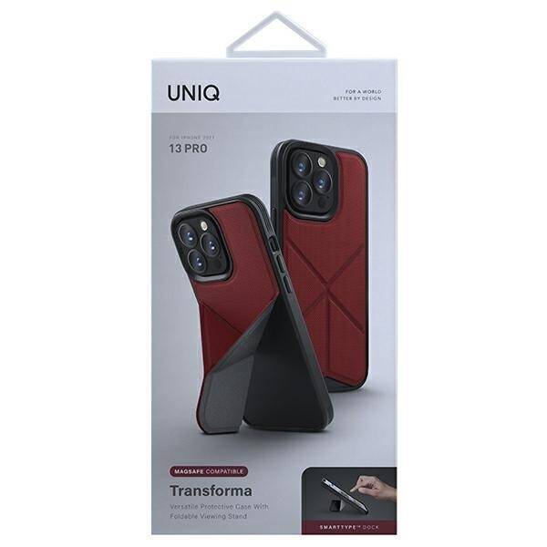 Etui UNIQ etui Transforma iPhone 13 Pro / 13 6,1" czerwony/coral red MagSafe
