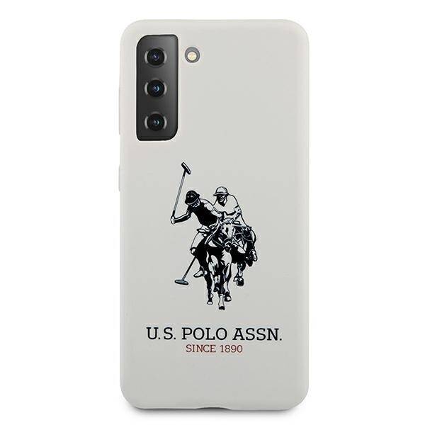 Etui US POLO Samsung Galaxy S21 Plus Silicone Logo USHCS21MSLHRWH Biały Case