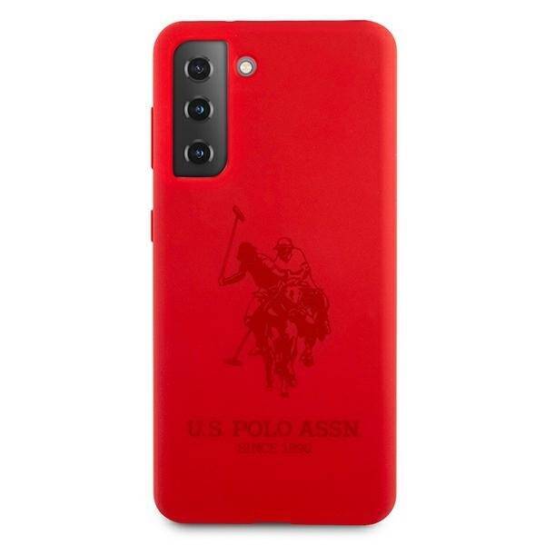 Etui US POLO Samsung Galaxy S21 Silicone On Tone USHCS21SSLHRTRE Czerwony Case