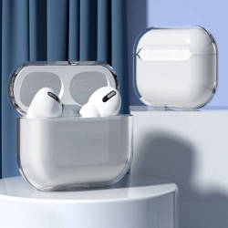 Etui do AirPods 3 sztywny mocny pokrowiec na słuchawki przezroczysty (case A)