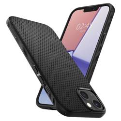 Etui iPhone 13 Spigen Liquid Air Matte Black Case + Szkło Hartowane Full Cover Spigen