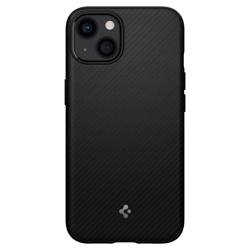 Etui iPhone 13 Spigen Mag Armor Magsafe Matte Black Case + Szkło Hartowane Full Cover Spigen