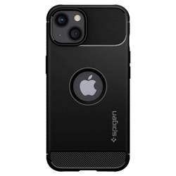 Etui iPhone 13 Spigen Rugged Armor Matte Black Case + Szkło Hartowane Full Cover Spigen iPhone 13