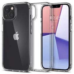 Etui iPhone 13 Spigen Ultra Hybrid Crystal Przezroczyste Clear Case + Szkło Hartowane Full Cover Spigen