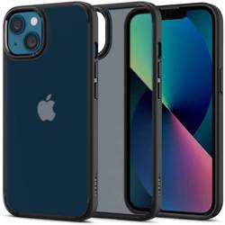 Etui iPhone 13 Spigen Ultra Hybrid Matte Frost Black Case + Szkło Hartowane Spigen Glas.tr Slim