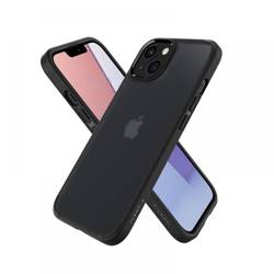 Etui iPhone 13 Spigen Ultra Hybrid Matte Frost Black Case + Szkło Hartowane Spigen Glas.tr Slim