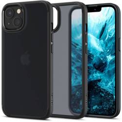 Etui iPhone 13 Spigen Ultra Hybrid Matte Frost Black Case + Szkło Hartowane Spigen Glas.tr Slim