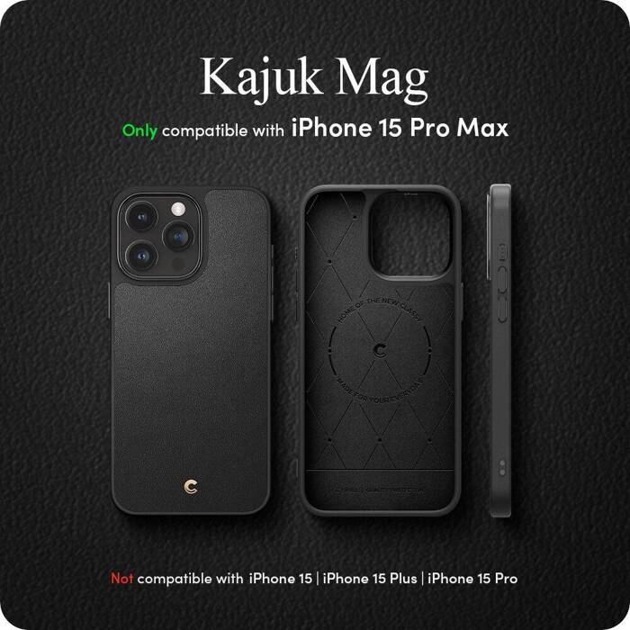 Etui iPhone 15 Pro Max Spigen Cyrill Kajuk Mag Magsafe Black Case