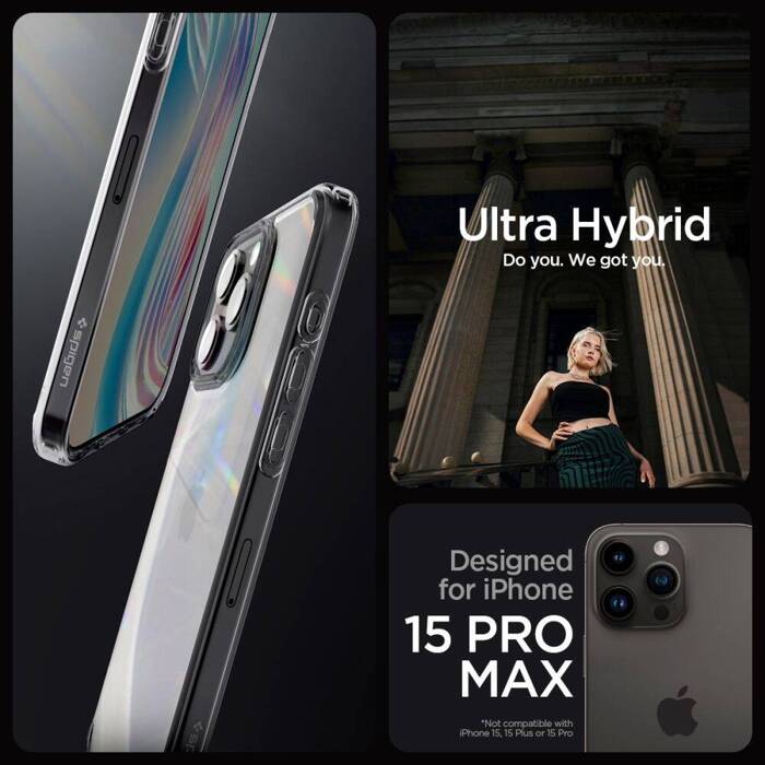 Etui iPhone 15 Pro Max Spigen Ultra Hybrid Space Crystal Case