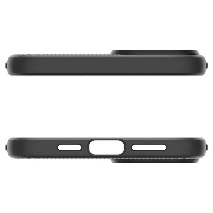 Etui iPhone 15 Spigen Liquid Air Matte Black Case