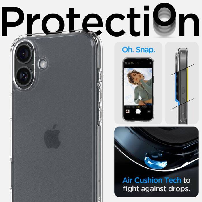 Etui iPhone 16 Spigen Ultra Hybrid Frost Clear