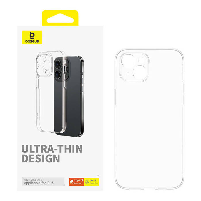 Etui na telefon iPhone 15 Baseus OS-Lucent Series (Przezroczysty)