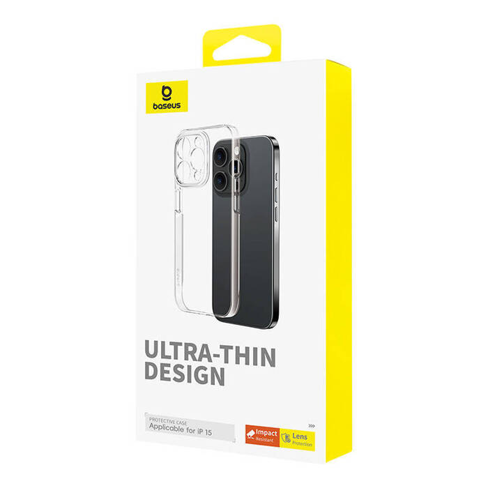 Etui na telefon iPhone 15 Baseus OS-Lucent Series (Przezroczysty)