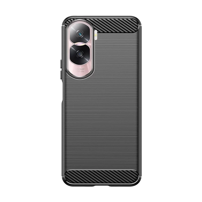 Etui silikonowe Carbon Case do Honor 90 Lite - czarne