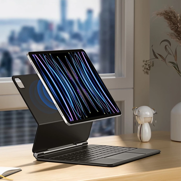 Etui z klawiaturą Bluetooth Dux Ducis (Seria MK) do Apple iPad Pro 12.9 (2020/2021/2022) - czarne