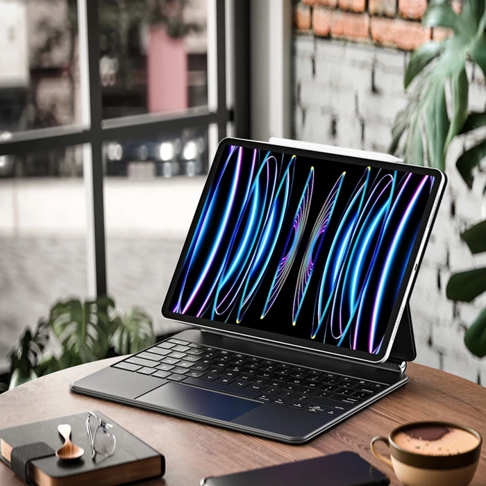 Etui z klawiaturą Bluetooth Dux Ducis (Seria MK) do Apple iPad Pro 12.9 (2020/2021/2022) - czarne