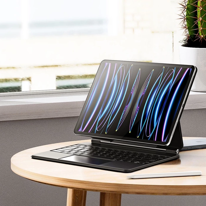 Etui z klawiaturą Bluetooth Dux Ducis (Seria MK) do Apple iPad Pro 12.9 (2020/2021/2022) - czarne