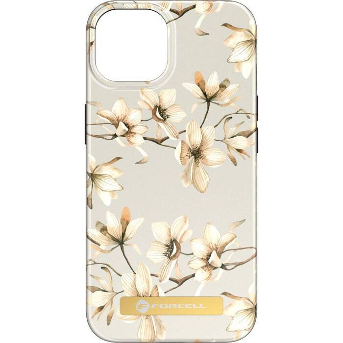 FORCELL F-PROTECT Mirage futerał kompatybilny z MagSafe do IPHONE 15 Pro Max spring flowers