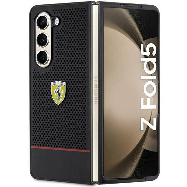 Ferrari FEHCZFD5PSEK Z Fold 5 F946 czarny/black hardcase Perforated Line