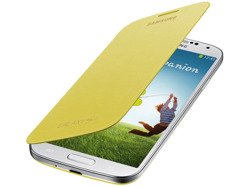 Futerał SAMSUNG Galaxy S4 SIV I9500 I9505 Pokrowiec Flip Etui EF-FI950BYESTA Yellow Żółty