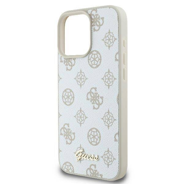 Guess GUHMP16LPGPYSH iPhone 16 Pro 6.3" biały/white hardcase Peony Script Logo MagSafe