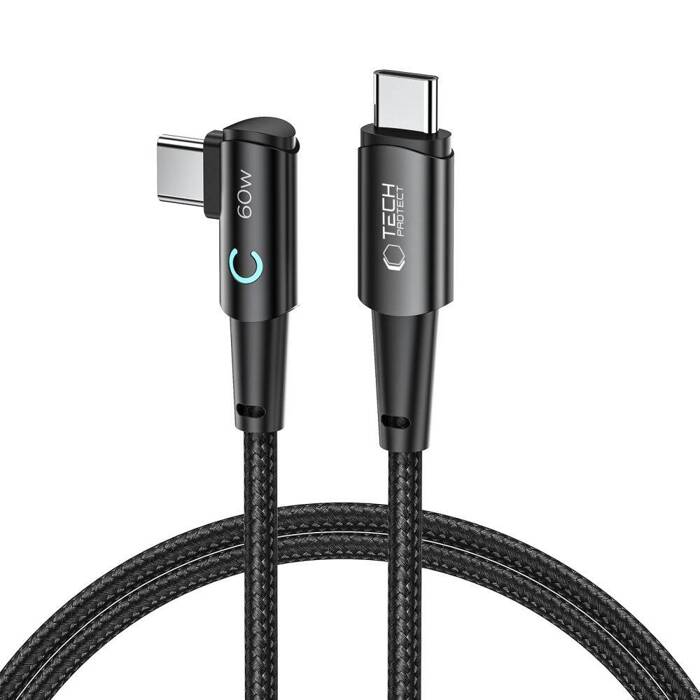 KABEL Tech-Protect Ultraboost ”l” USB-c Cable 60w/6a 100cm Grey