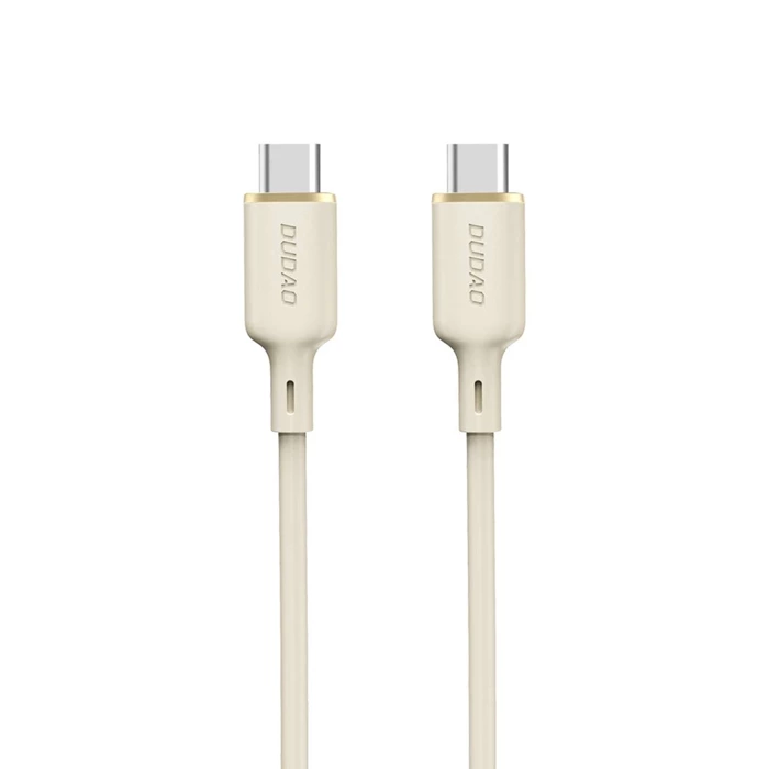 Kabel Dudao L7SCC USB-C - USB-C 100W 2m - beżowy