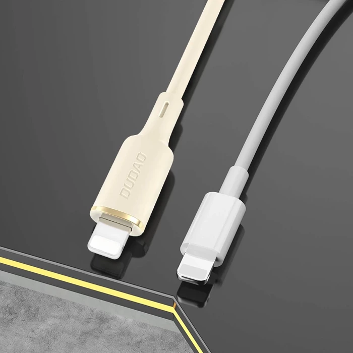 Kabel Dudao L7SL USB-A - Lightning 5A 1m - beżowy