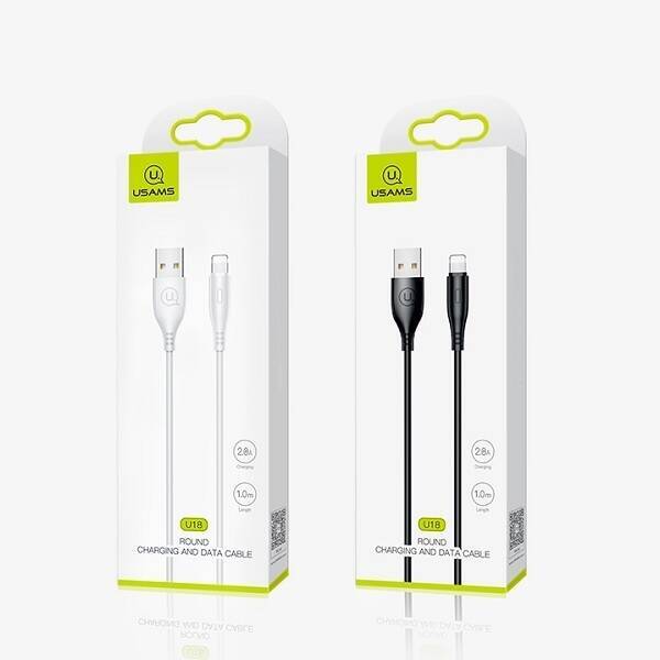 Kabel USAMS Lightning 2A Fast Charge 1m Czarny