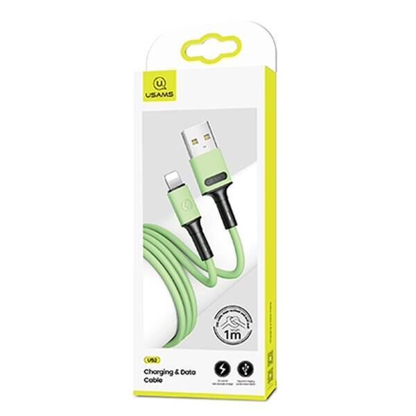 Kabel USAMS Lightning Fast Charge 1m Zielony