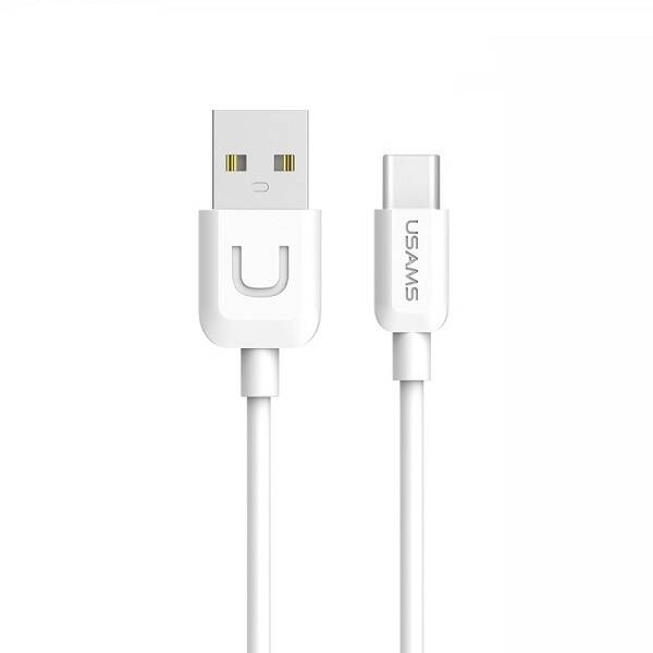 Kabel USAMS U-Turn USB-C 2A 1m Biały