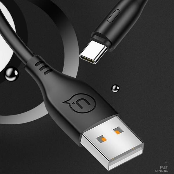 Kabel USAMS USB-C 2A Fast Charge 1m Czarny