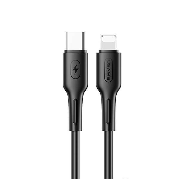 Kabel USAMS USB-C Apple Lightining U43 30W PD 1.2m Czarny