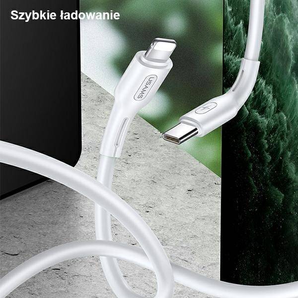 Kabel USAMS USB-C Apple Lightining U43 30W PD 1.2m Czarny