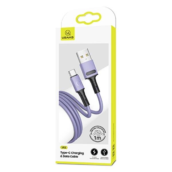 Kabel USAMS USB-C Fast Charge 1m Fioletowy