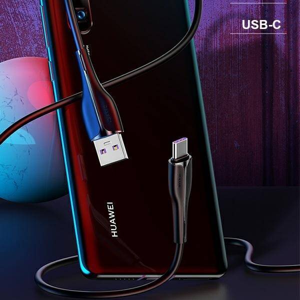 Kabel USAMS USB USB-C U38 Do OPPO HUAWEI 5A Fast Charge 1m Czarny