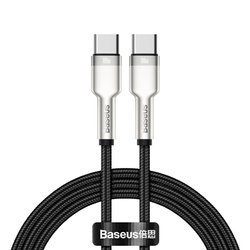 Kabel USB-C do USB-C Baseus Cafule, 100W, 1m (czarny)