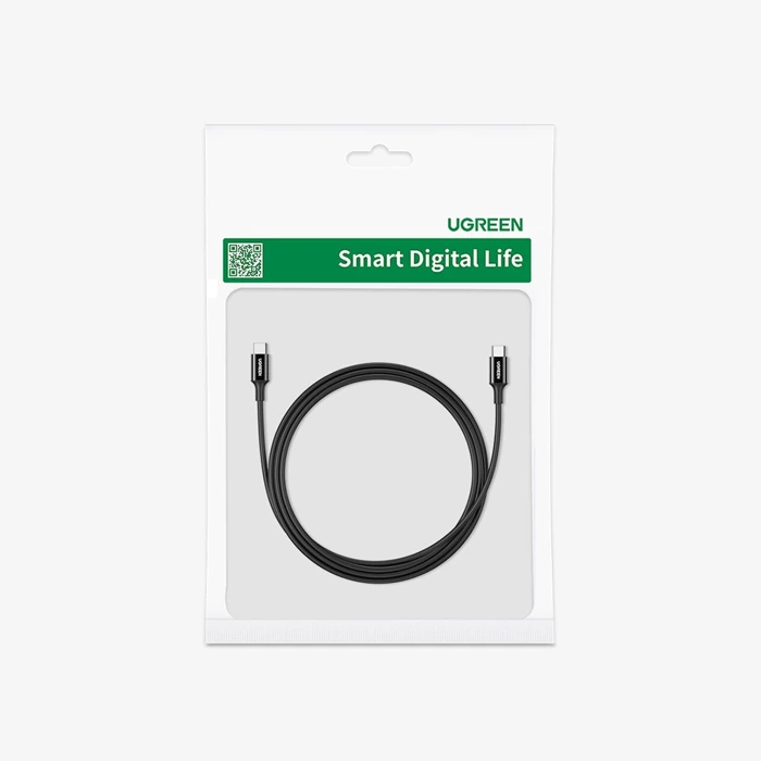 Kabel USB-C do USB-C UGREEN US300, 100W, 5A, 1m (czarny)