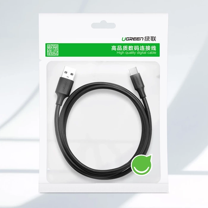 Kabel USB do USB-C 3.0 UGREEN 	US184 1.5m (czarny)