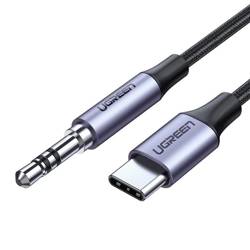 Kabel mini jack 3,5mm AUX do USB-C UGREEN 1m (ciemny szary)