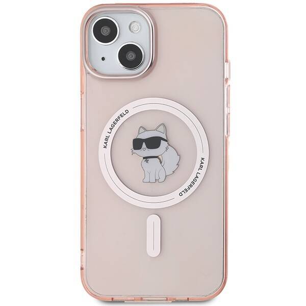 Karl Lagerfeld KLHMP14SHFCCNOP iPhone 14 / 15 / 13 6.1" różowy/pink hardcase IML Choupette MagSafe