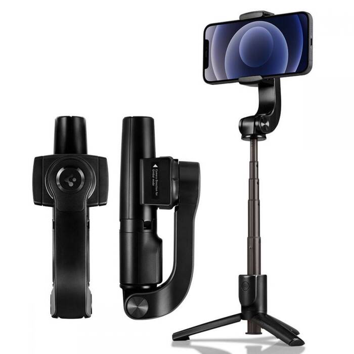 Kijek Stojak Spigen S610w Gimbal Wireless Selfie Stick Black