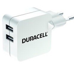 ŁADOWARKA Sieciowa Duracell 2X2.4A BIAŁA DWA USB