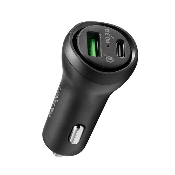 Ładowarka SPIGEN STEADIBOOST F31QC 2-PORT CAR CHARGER PD27W/QC3.0 BLACK