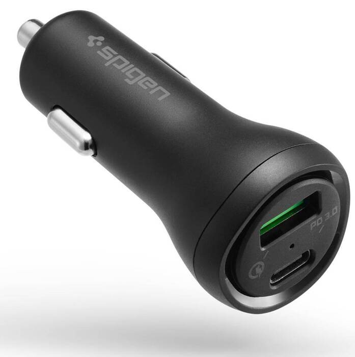 Ładowarka SPIGEN STEADIBOOST F31QC 2-PORT CAR CHARGER PD27W/QC3.0 BLACK