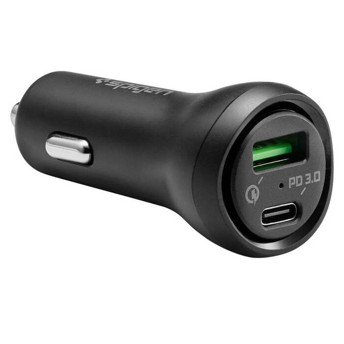 Ładowarka SPIGEN STEADIBOOST F31QC 2-PORT CAR CHARGER PD27W/QC3.0 BLACK